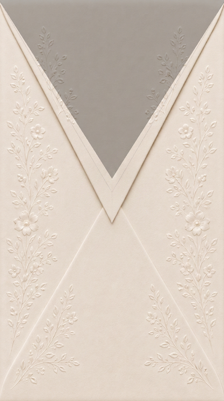 Wedding invitation envelope for Zaid and Rua