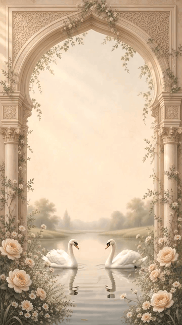 Swans on the water